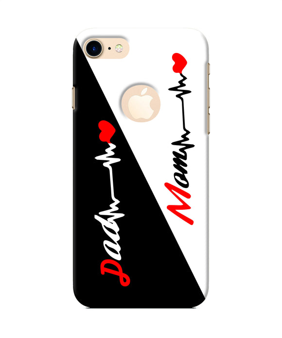 Mom Dad Heart Line Iphone 8 Logocut Back Cover