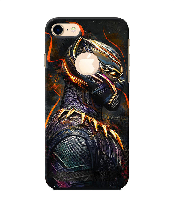 Black Panther Side Face Iphone 8 Logocut Back Cover