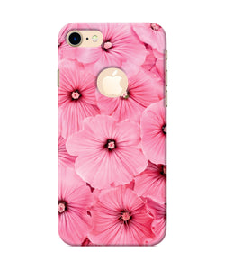 Pink Flowers Iphone 8 Logocut Back Cover