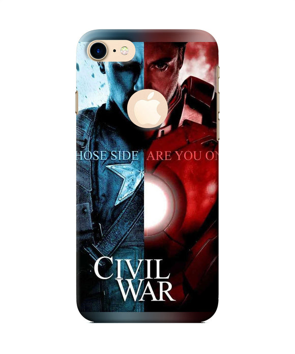 Civil War Iphone 8 Logocut Back Cover
