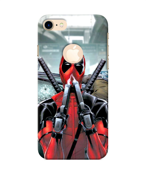 Deadpool With Gun Iphone 8 Logocut Back Cover