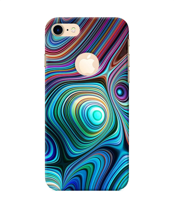 Abstract Coloful Waves Iphone 8 Logocut Back Cover