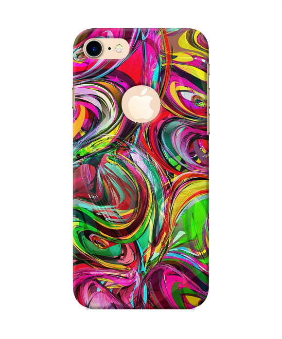 Abstract Colorful Ink Iphone 8 Logocut Back Cover