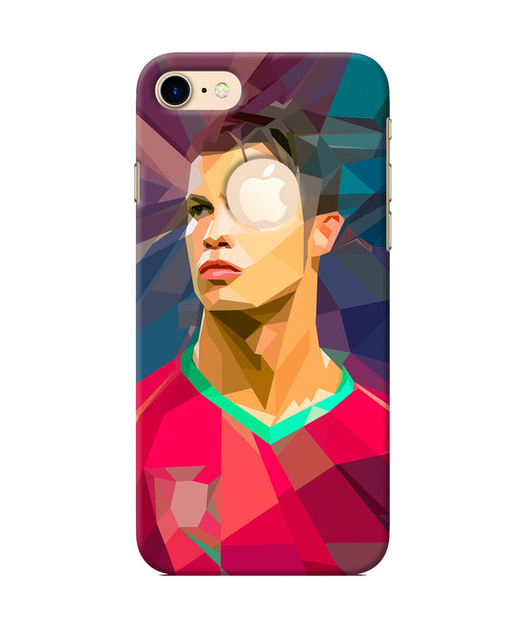 Abstract Ronaldo Iphone 8 Logocut Back Cover