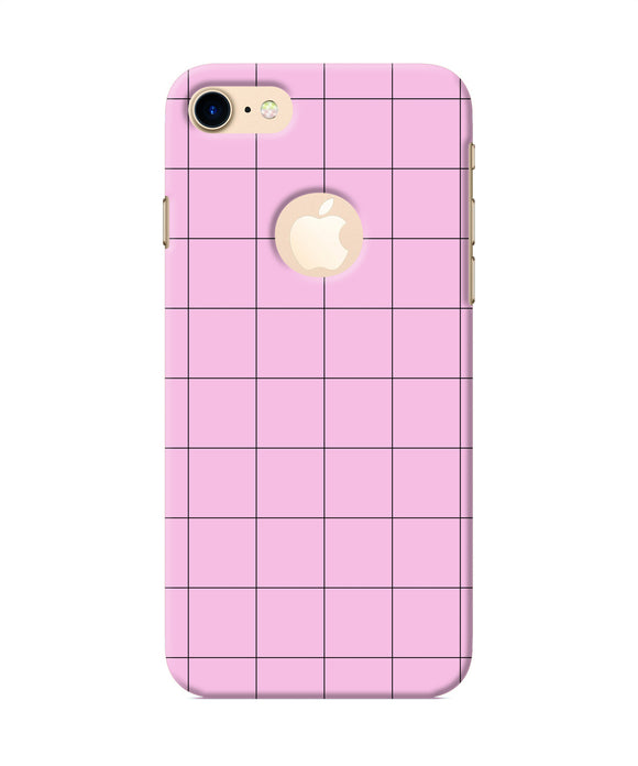 Pink Square Print Iphone 8 Logocut Back Cover