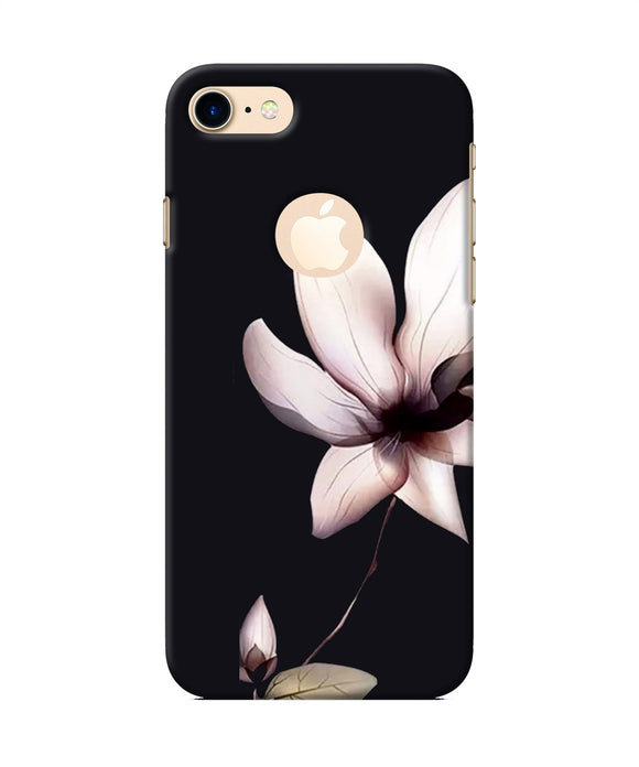 Flower White Iphone 8 Logocut Back Cover
