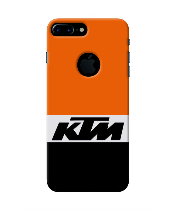 KTM Colorblock Iphone 7 plus logocut Real 4D Back Cover