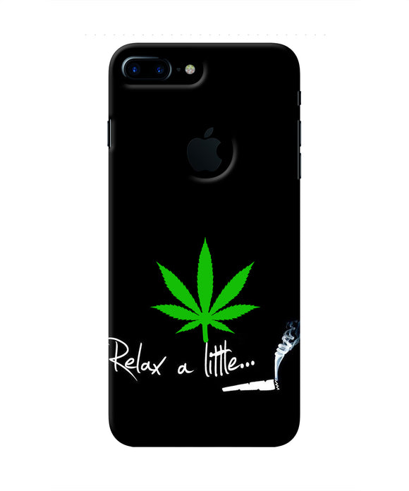 Weed Relax Quote Iphone 7 plus logocut Real 4D Back Cover
