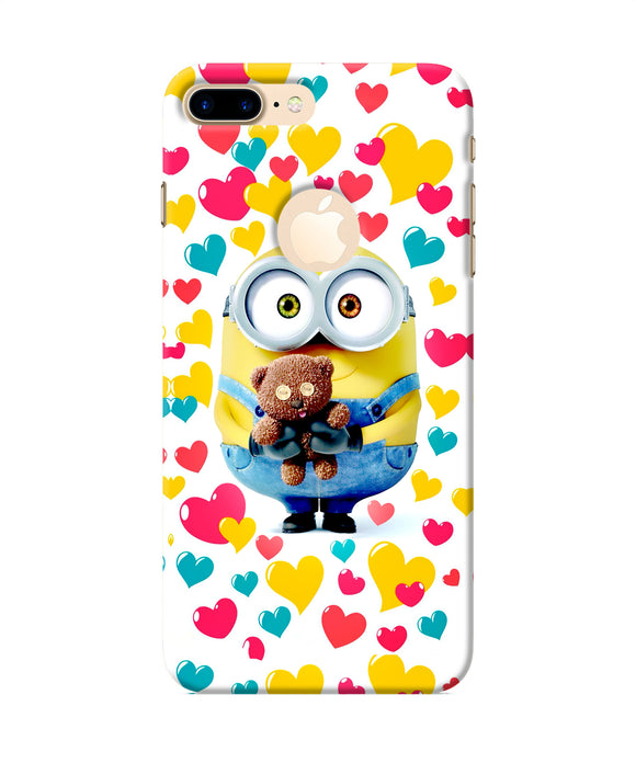 Minion Teddy Hearts Iphone 7 Plus Logocut Back Cover