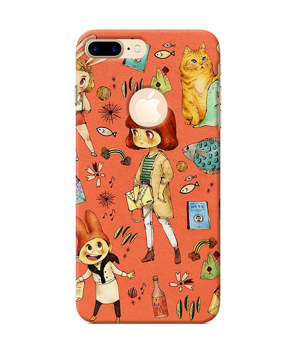 Canvas Little Girl Print Iphone 7 Plus Logocut Back Cover