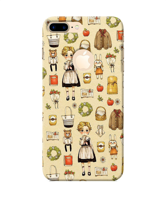 Canvas Girl Print Iphone 7 Plus Logocut Back Cover