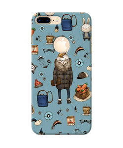 Canvas Rabbit Print Iphone 7 Plus Logocut Back Cover