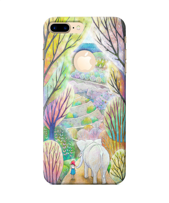 Natual Elephant Girl Iphone 7 Plus Logocut Back Cover