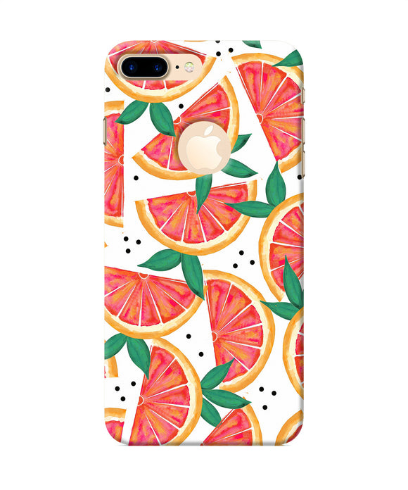 Abstract Orange Print Iphone 7 Plus Logocut Back Cover