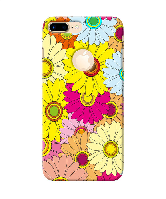 Abstract Colorful Flowers Iphone 7 Plus Logocut Back Cover