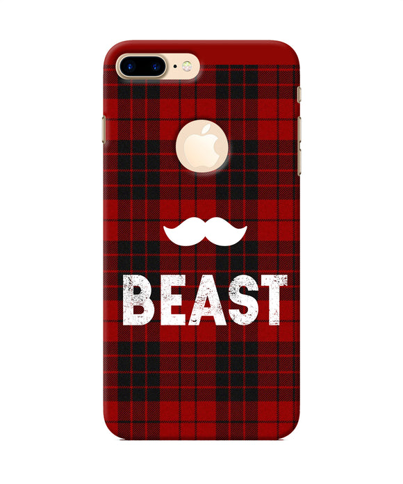 Beast Red Square Iphone 7 Plus Logocut Back Cover