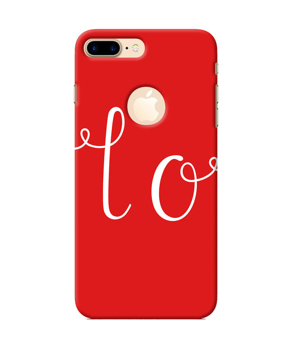 Love One Iphone 7 Plus Logocut Back Cover