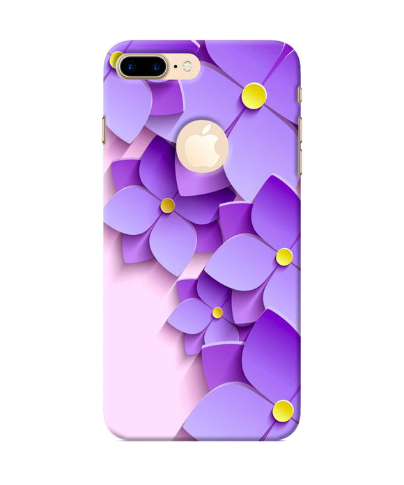 Violet Flower Craft Iphone 7 Plus Logocut Back Cover