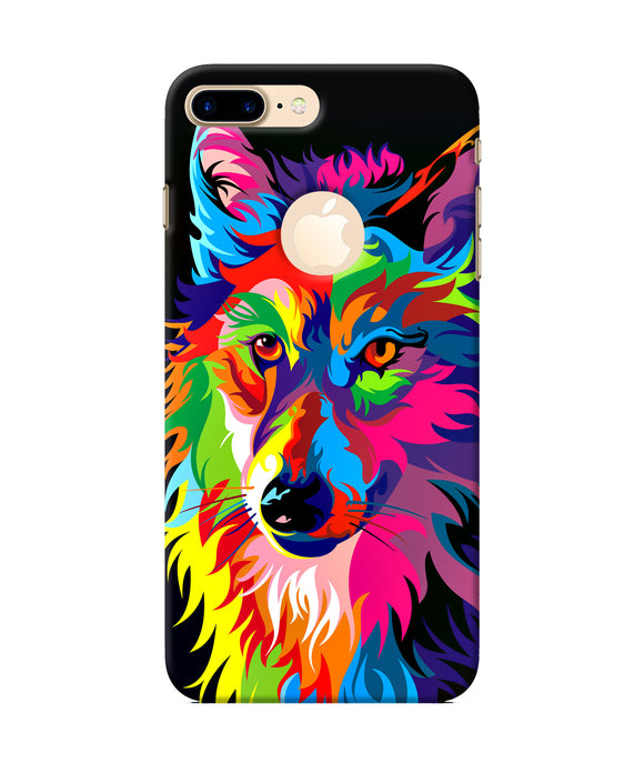 Colorful Wolf Sketch Iphone 7 Plus Logocut Back Cover