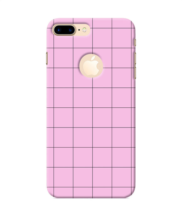 Pink Square Print Iphone 7 Plus Logocut Back Cover