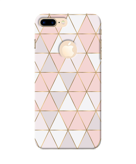 Abstract Pink Triangle Pattern Iphone 7 Plus Logocut Back Cover