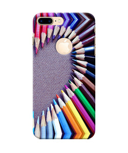 Color Pencil Half Heart Iphone 7 Plus Logocut Back Cover