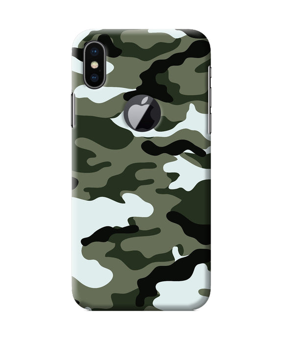 Camouflage Iphone X Logocut Back Cover
