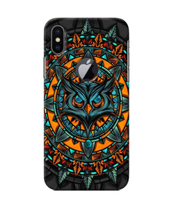 Angry Owl Art Iphone X Logocut Back Cover