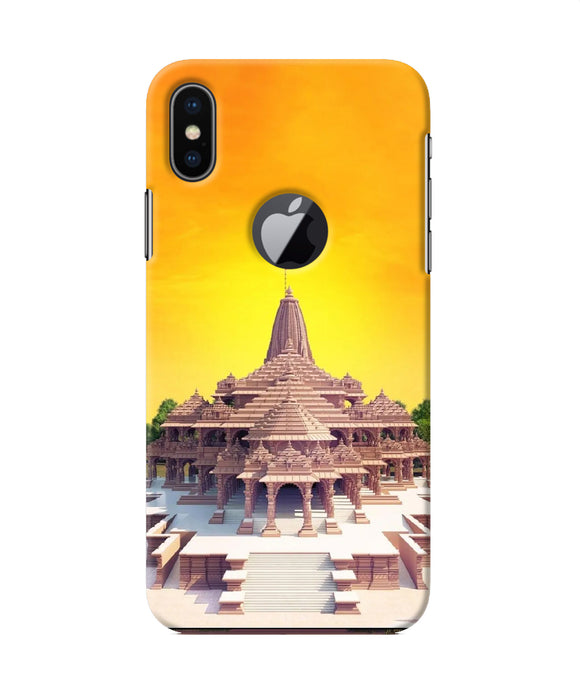 Ram Mandir Ayodhya Iphone X Logocut Back Cover