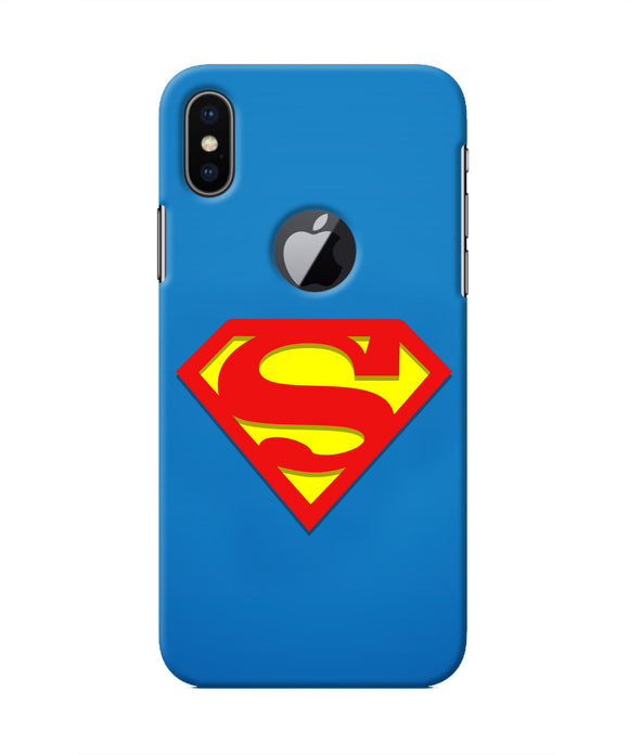 Superman Blue Iphone X logocut Real 4D Back Cover