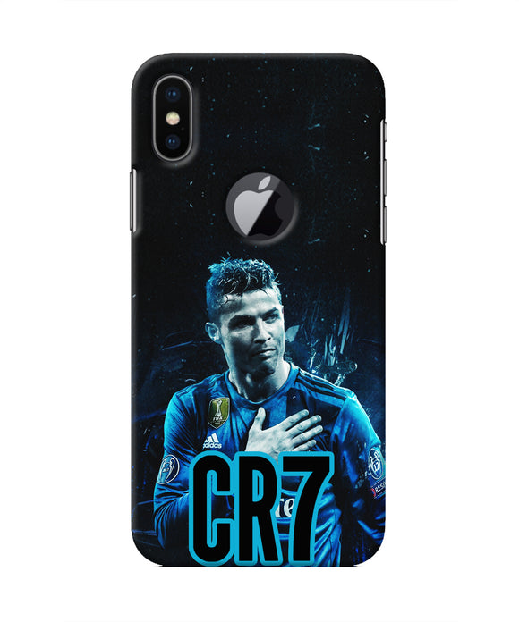 Christiano Ronaldo Blue Iphone X logocut Real 4D Back Cover