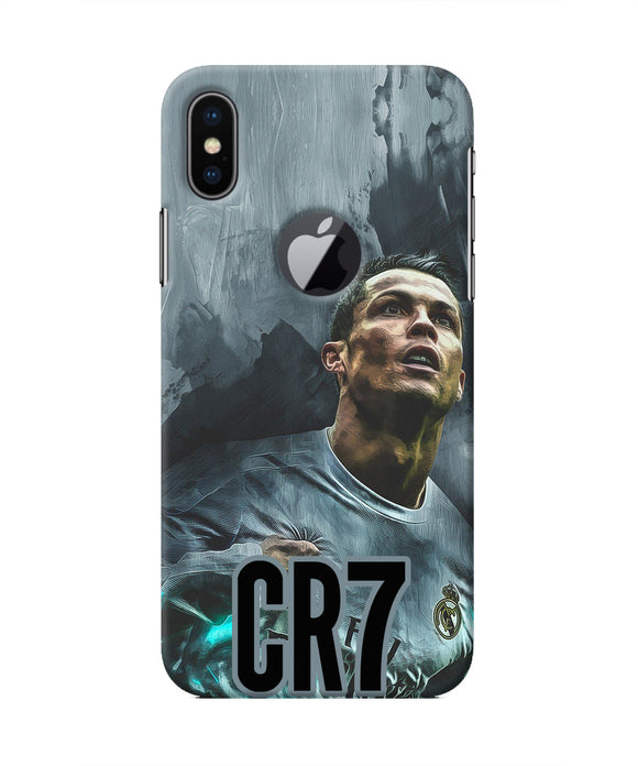 Christiano Ronaldo Grey Iphone X logocut Real 4D Back Cover
