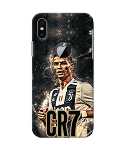 CR7 Dark Iphone X logocut Real 4D Back Cover