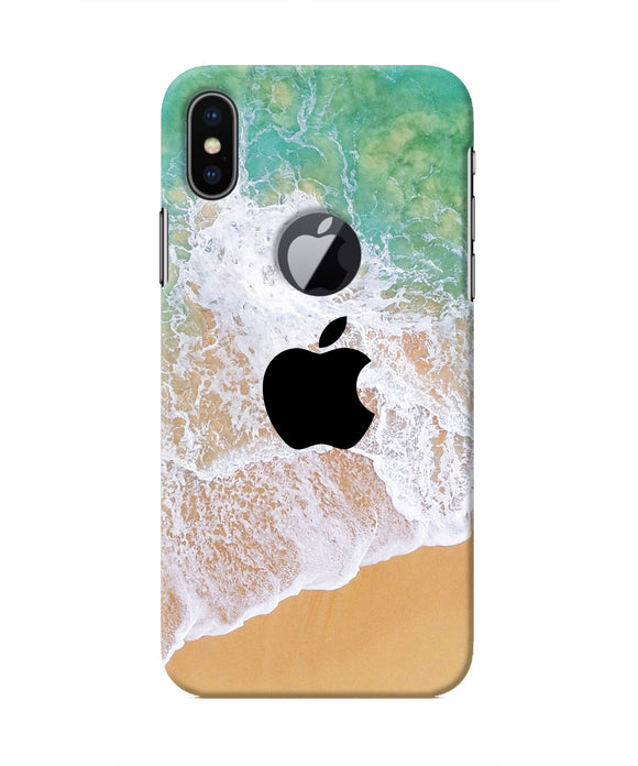 Apple Ocean Iphone X logocut Real 4D Back Cover