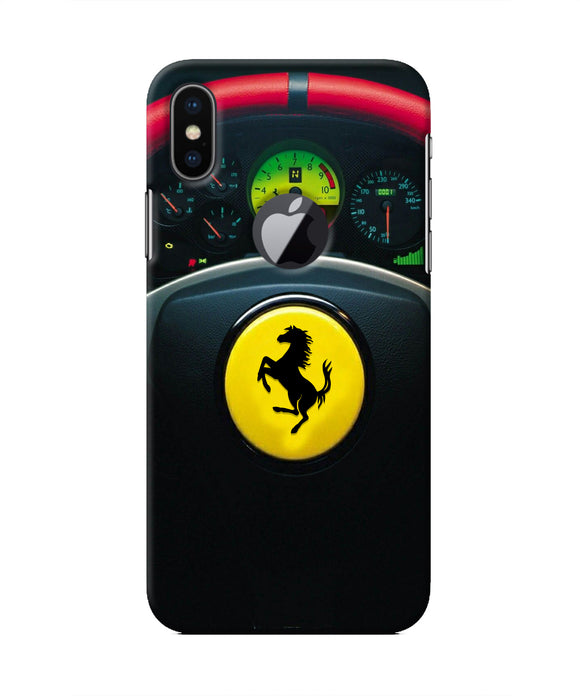 Ferrari Steeriing Wheel Iphone X logocut Real 4D Back Cover