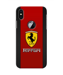 Ferrari Abstract Red Iphone X logocut Real 4D Back Cover