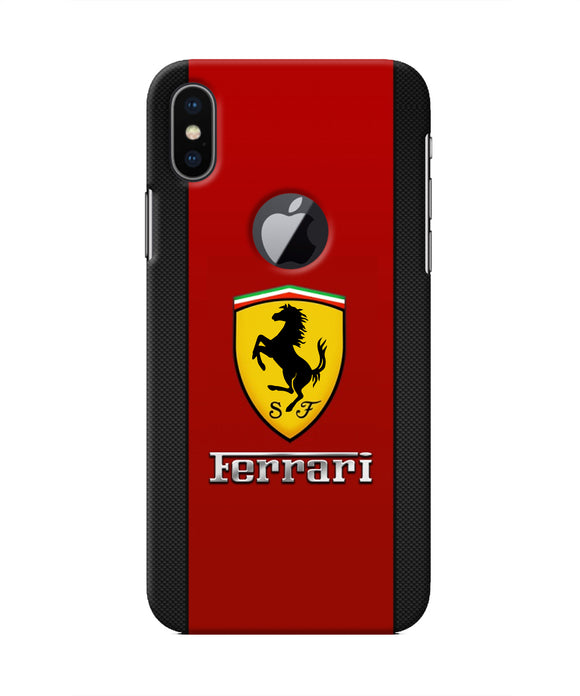 Ferrari Abstract Red Iphone X logocut Real 4D Back Cover