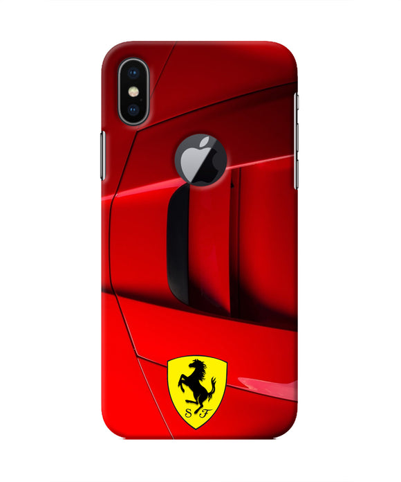 Ferrari Car Iphone X logocut Real 4D Back Cover