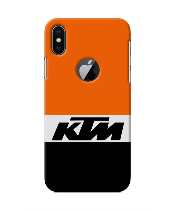 KTM Colorblock Iphone X logocut Real 4D Back Cover