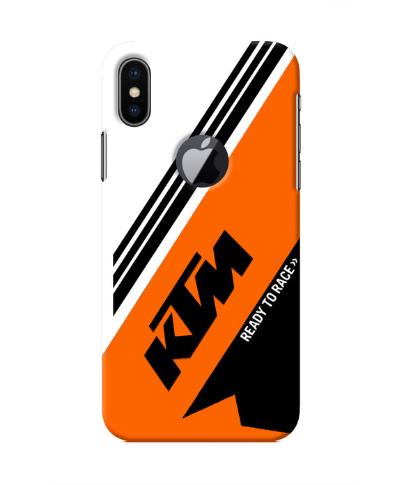 KTM Abstract Iphone X logocut Real 4D Back Cover