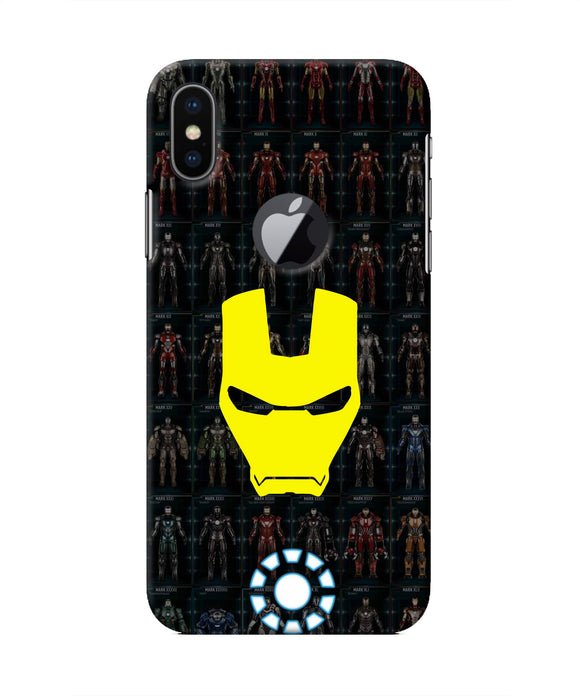 Iron Man Suit Iphone X logocut Real 4D Back Cover
