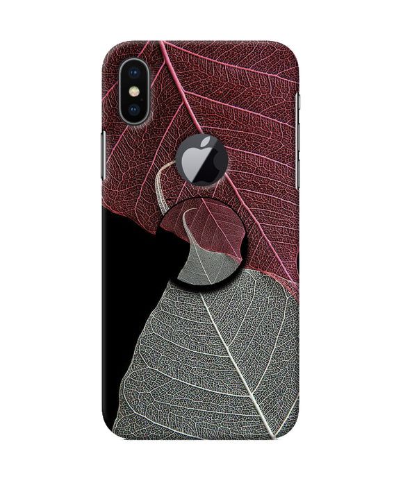 Leaf Pattern Iphone X logocut Pop Case