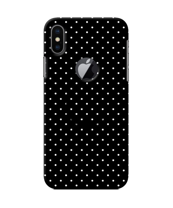 White Dots Iphone X logocut Pop Case