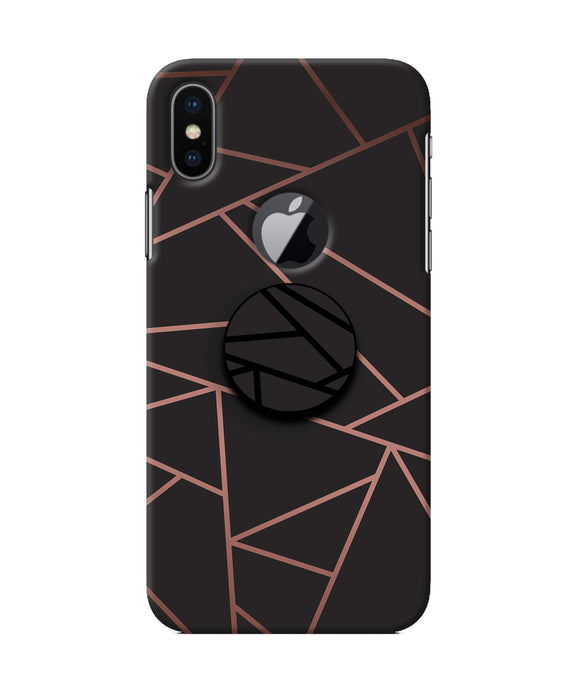 Geometric Pattern Iphone X logocut Pop Case