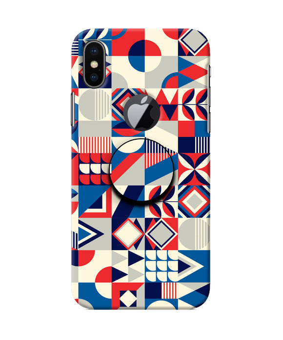 Colorful Pattern Iphone X logocut Pop Case