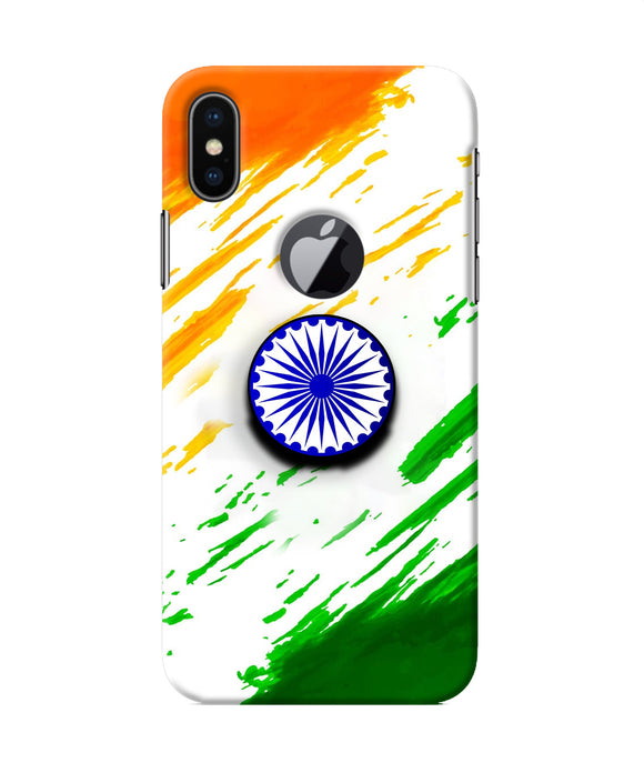 Indian Flag Ashoka Chakra Iphone X logocut Pop Case