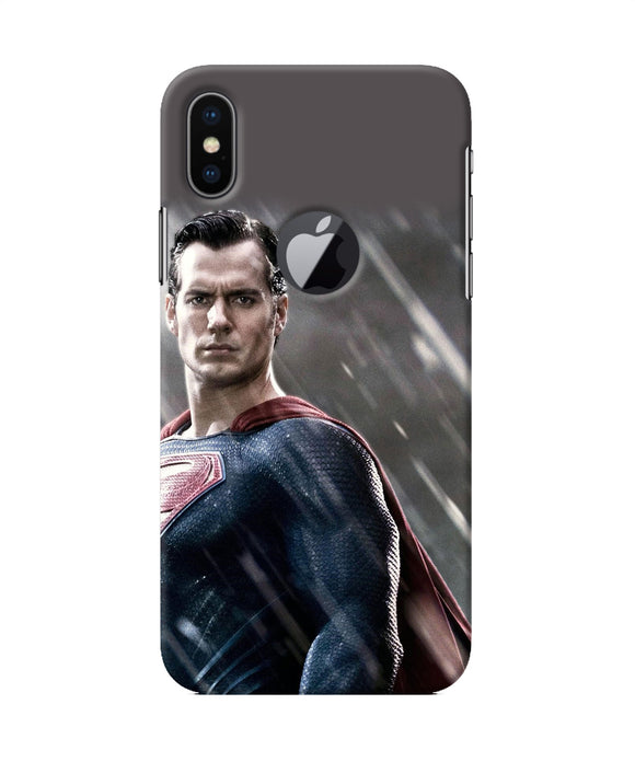 Superman Man Of Steel Iphone X Logocut Back Cover
