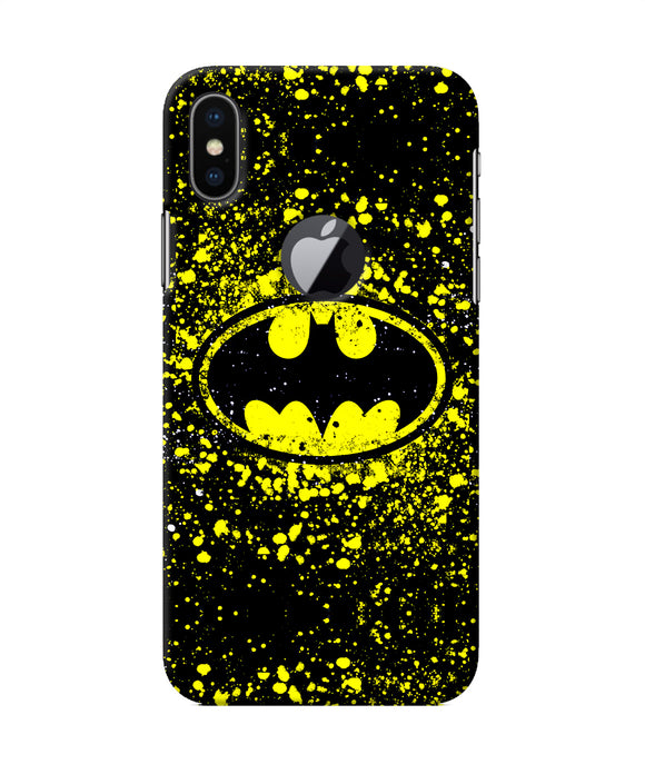 Batman Last Knight Print Yellow Iphone X Logocut Back Cover