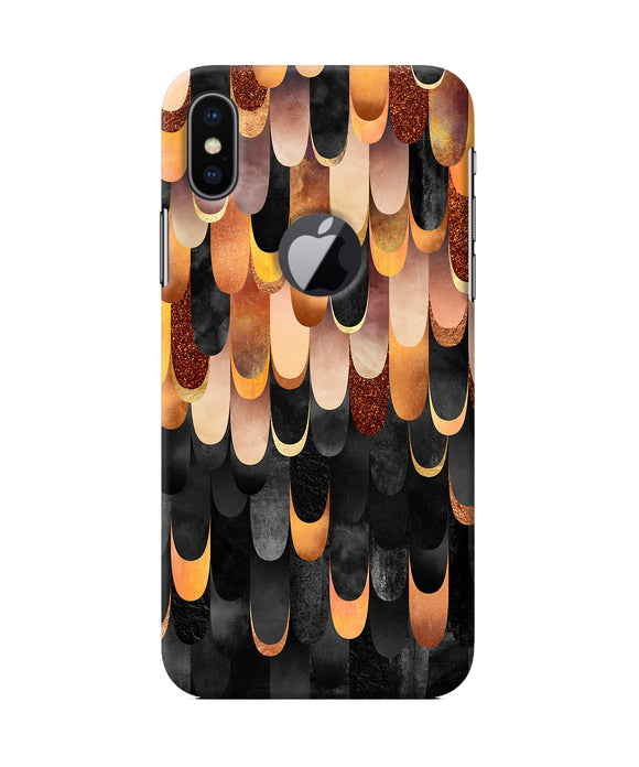 Abstract Wooden Rug Iphone X Logocut Back Cover