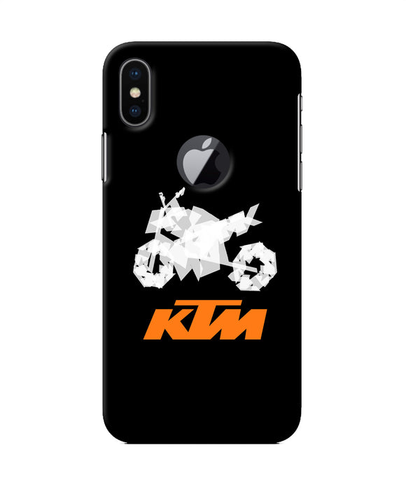 Ktm Sketch Iphone X Logocut Back Cover